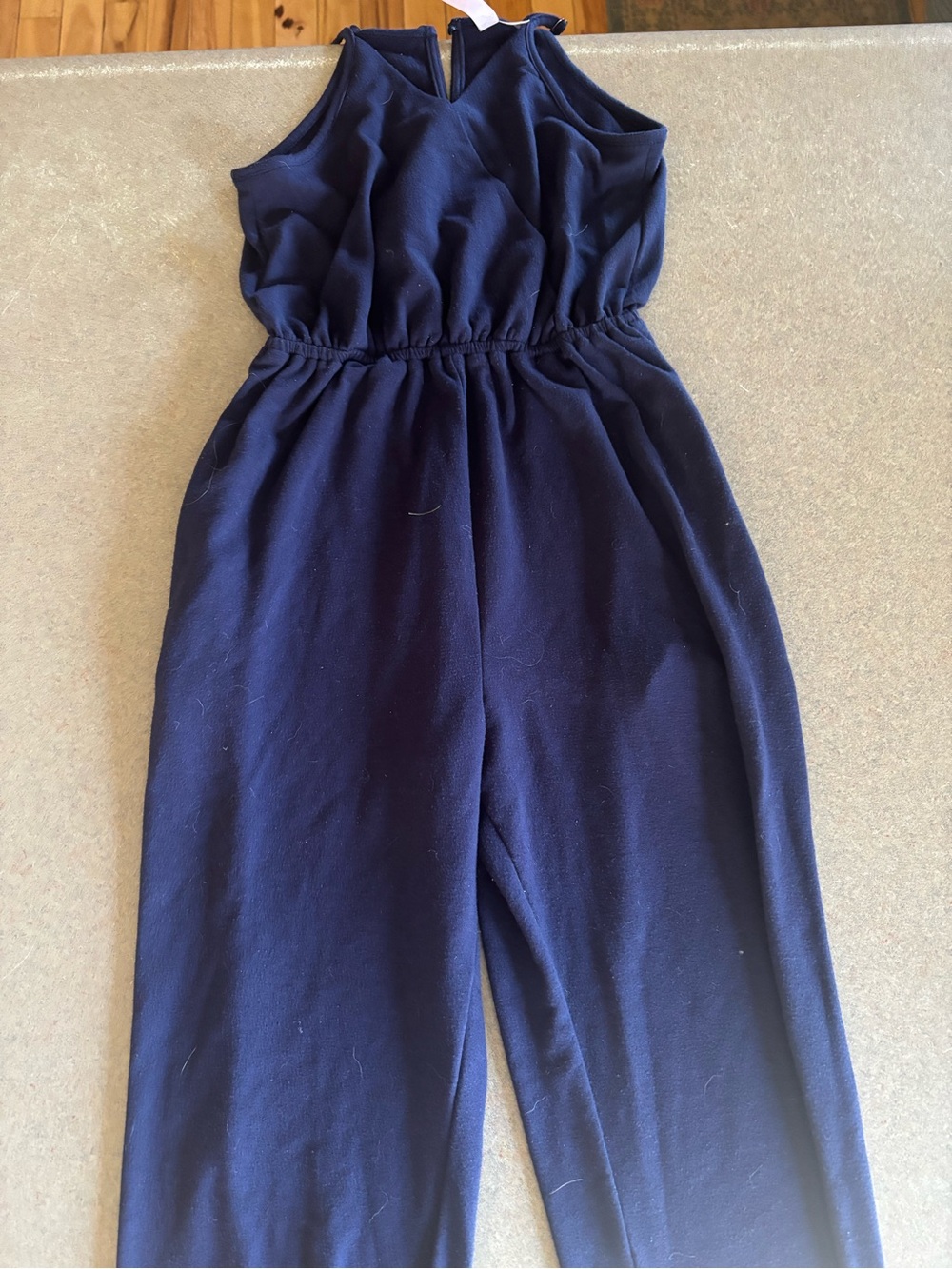 Alyx Navy Sleeveless V-Neck Jumpsuit